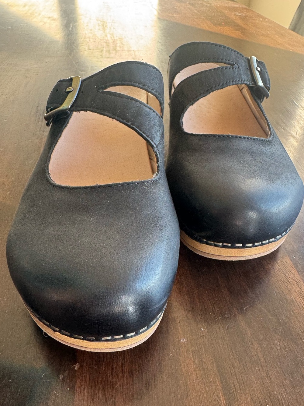 NEW Dansko Britney Black Mary Jane Leather Clog Women’s Slip-On Shoe Sz. 9 -$140 - Picture 3 of 7